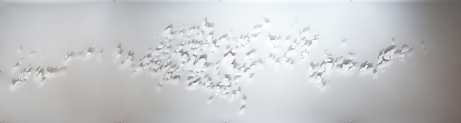 Installation at Red Head Gallery by artist Soheila Esfahani