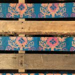 Soheila Esfahani Cultured Pallet Scot’s Bay, detail, mixed media on wooden pallet 2018