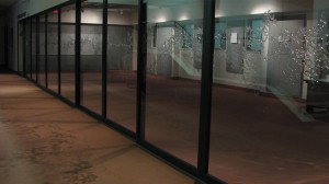 Installation at Robert Langon Art Gallery, Wilfrid Laurier University, Waterloo by artist Soheila Esfahani