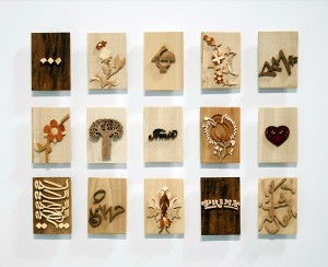 Photo of work from the Trans Series by artist Soheila Esfahani